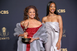 Debbie Allen and Kylie Jefferson at the Winners&#039; Walk at the 73rd Emmy Awards, September 19, 2021 in Los Angeles, California.